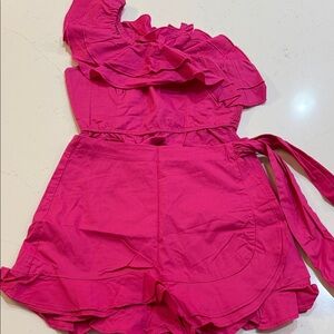 Show Me Your MuMu Fuchsia Ruffled set